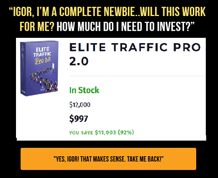 Elite Traffic Pro 2.0 with Igor Kheifets