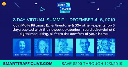 Smart Traffic Live : 3 Day Virtual Summit on Paid Traffic