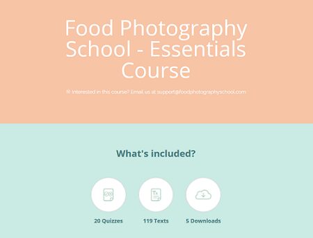 Food Photography School - Essentials Course & Bonus Phone Course