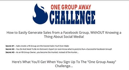 One Group Away Challenge with Alex Elliot