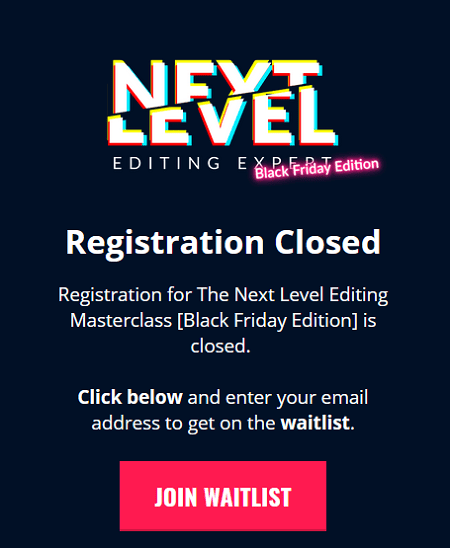 Video Courses - Next Level Editing Expert Masterclass