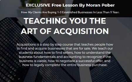 Acquisitions University - Moran Pober