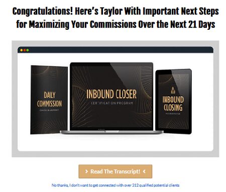 Inbound Closer by Taylor Welch