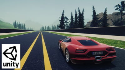 Make a driving game in unity