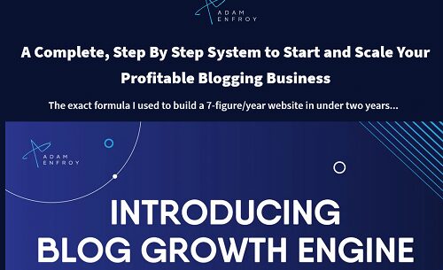 Adam Enfroy - Blog Growth Engine UP1