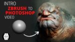 MLW Creative - Zbrush To Photoshop Full Tutorial (+56 Brush Pack - Photoshop)