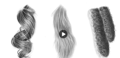 Drawing Realistic Hair and Beard with Graphite