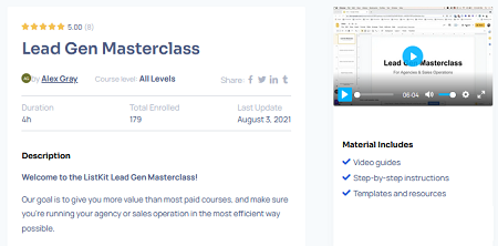 Alex Gray - Lead Gen Masterclass