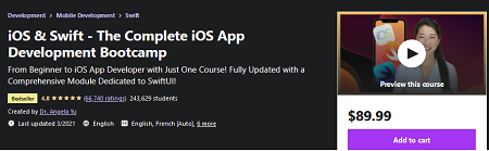 iOS & Swift - The Complete iOS App Development Bootcamp 2021 iOS & Swift - The Complete iOS App Development Bootcamp 2021