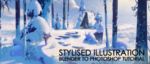 Stylised Illustration Tutorial - A Blender to Photoshop Process by Gavin O'Donnell