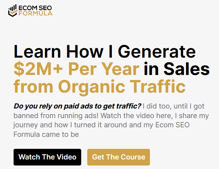 John Murphy – Ecom SEO Formula