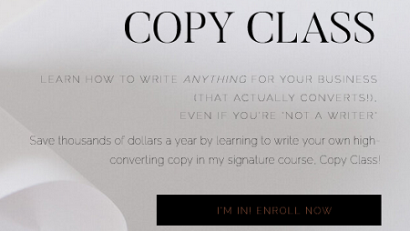 Copy Class with Kelsey Formost