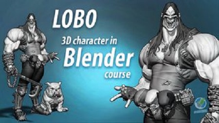 Lobo - 3D character in Blender course by Nikolay Naydenov