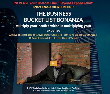 Jay Abraham - Beyond Exponential Business Bucket List Bonanza