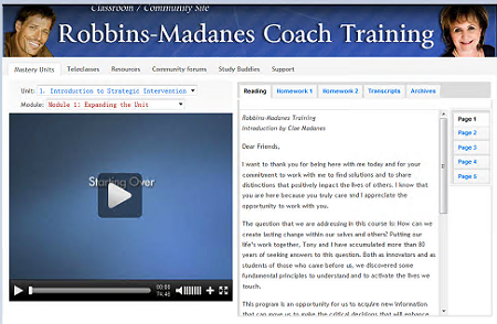 Anthony Robbins & Cloe Madanes - Strategic Intervention Core 100 Training Program