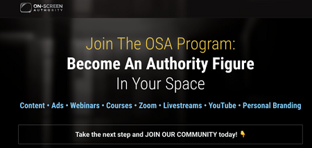 On-Screen Authority – The Online Course