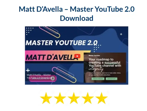 Matt D'Avella – Master YouTube 2.0 Download