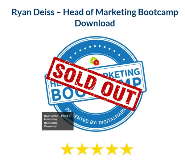 Ryan Deiss – Head of Marketing Bootcamp Download