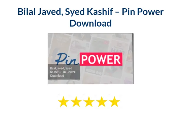 Bilal Javed, Syed Kashif – Pin Power Download