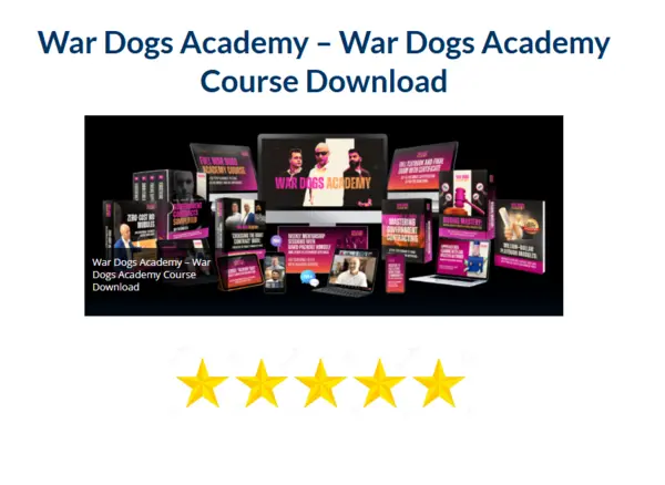 War Dogs Academy – War Dogs Academy Course Download