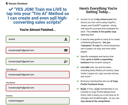 Jon Benson – AI Copy Profits