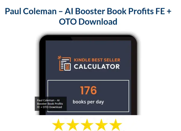 Paul Coleman – AI Booster Book Profits FE + OTO Download