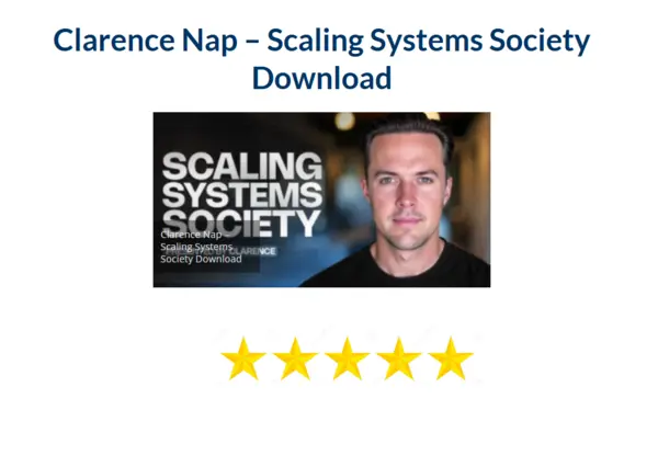 Clarence Nap – Scaling Systems Society Download
