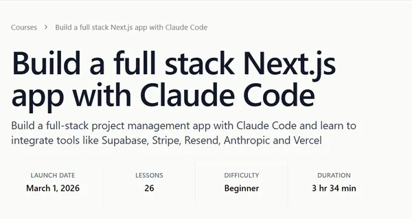 Gregory John – Build a full stack Next.js app with Claude Code Download