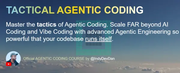 IndyDevDan – Tactical Agentic Coding – Agentic Engineer + Principled AI Coding Download