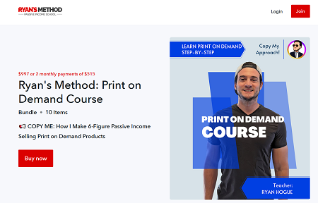 Ryan Hogue – Print on Demand Course